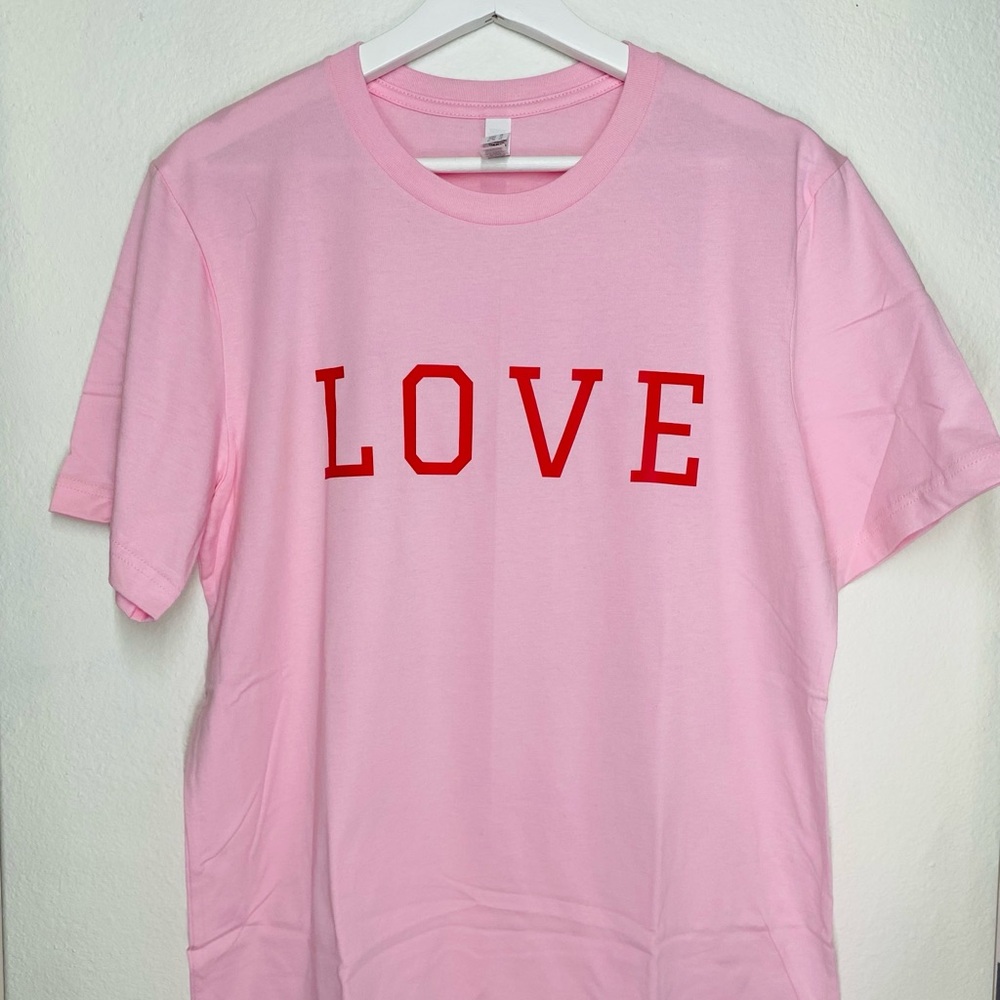 NWT Valentines Pink “LOVE” Shirt